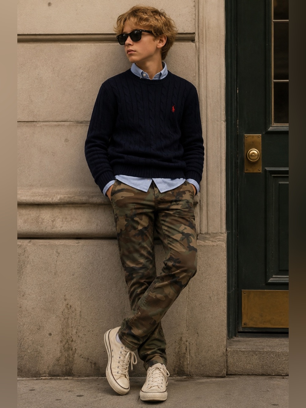 Camo Slim Fit Pants Boys 16 Polo Ralph Lauren Military Utility Y2K Inspired